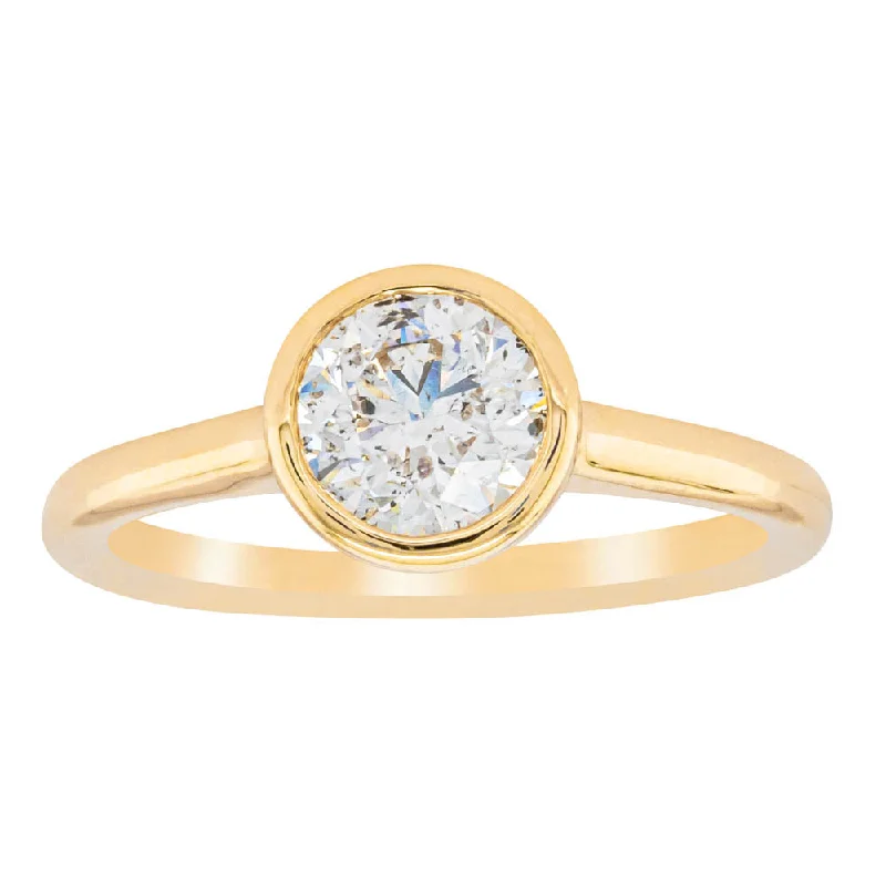 Custom engagement rings with ethically sourced diamonds for eco-conscious couples -18ct Yellow Gold 1.00ct Diamond Natalia Ring