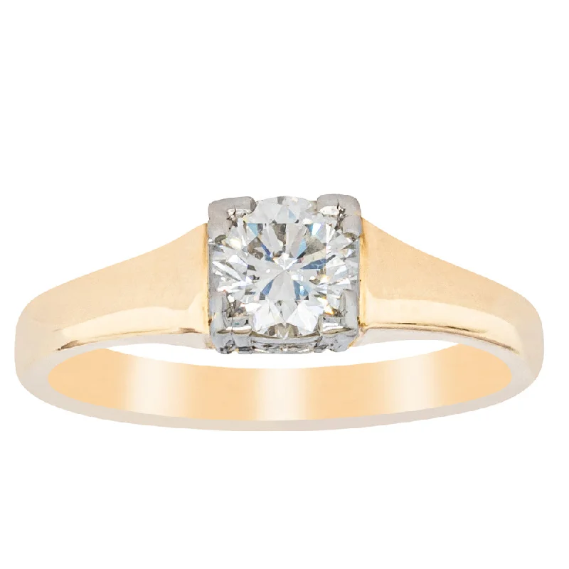 Unique engagement rings with vintage diamond cuts for a one-of-a-kind piece -Deja Vu 18ct Yellow Gold .50ct Diamond Ring