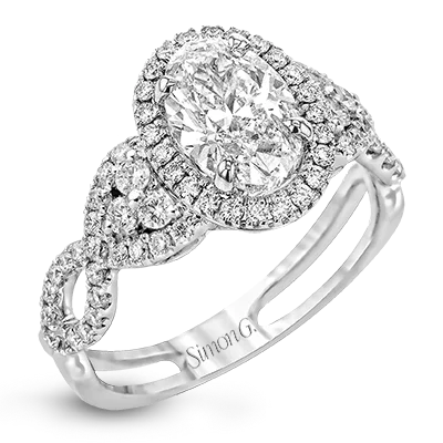 Classic diamond engagement rings with round-cut diamonds for timeless elegance -Engagement Ring in 18k Gold with Diamonds