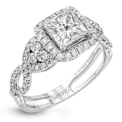 Best engagement rings with white gold settings for a modern, sleek look -Engagement Ring in 18k Gold with Diamonds