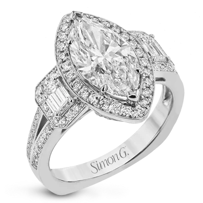 Affordable diamond engagement rings with excellent cut, clarity, and carat weight -Engagement Ring in 18k Gold with Diamonds