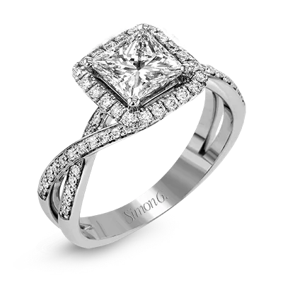 Classic three-stone engagement rings with diamonds symbolizing love’s journey together -Engagement Ring in 18k Gold with Diamonds