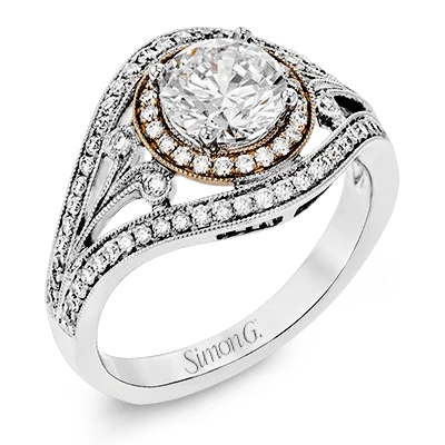 Engagement rings with radiant-cut diamonds for sparkle and a modern design -Engagement Ring in 18k Gold with Diamonds