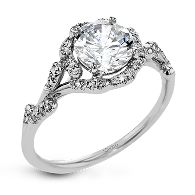 Elegant emerald-cut engagement rings for women who love bold, sophisticated styles -Engagement Ring in Platinum with Diamonds