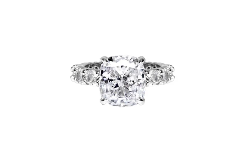 Classic engagement rings with baguette side stones for vintage charm and sophistication -The Isabella Ring (3.3 Carat)