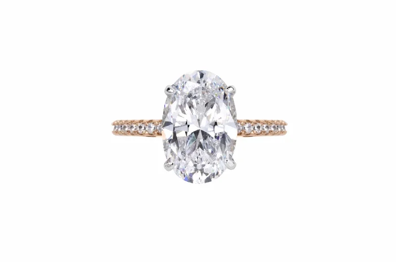 Cushion-cut engagement rings with sparkling diamonds for a sophisticated and timeless look -The Lively Ring (4.7 Carat)