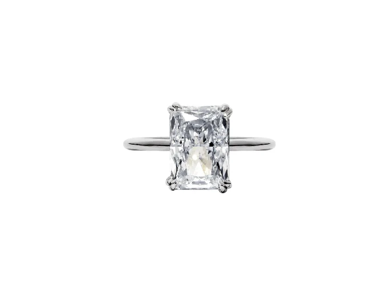 Engagement rings with radiant-cut diamonds for sparkle and a modern design -The Tatum Ring (3.5 Carat, Radiant Cut)