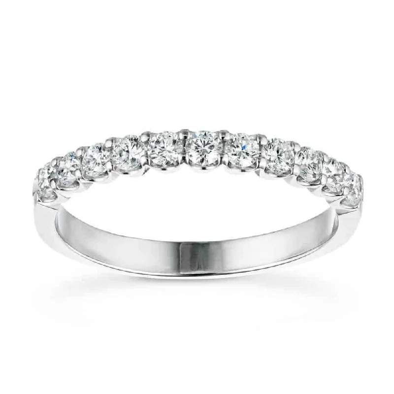 Branded Diamond Rings for Quality Assurance-11 Stone Lab Grown Diamond Band