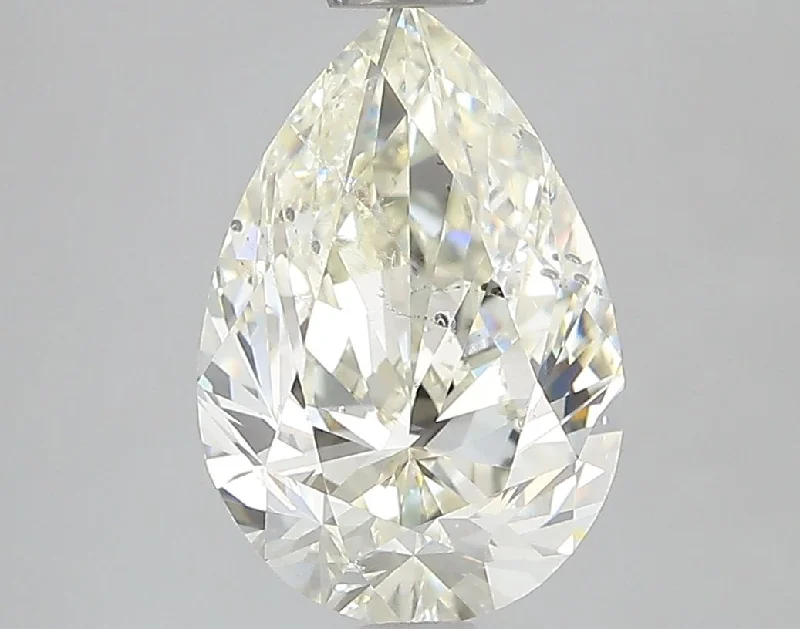 Platinum Diamond Rings for Durable Quality-2.00 Carat Pear Diamond