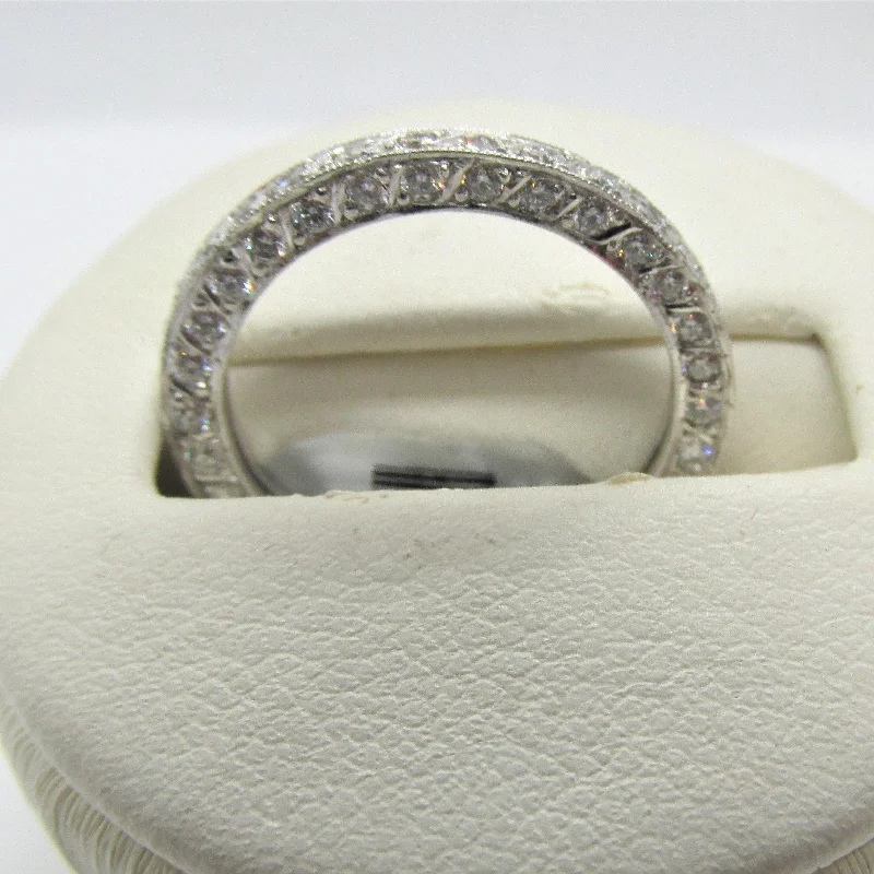 Diamond Rings for Mother's Day-3d Round Diamond Eternity Ring