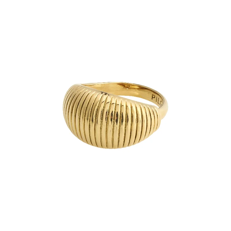 Rings inspired by vintage with gemstone flair -XENA ring gold-plated