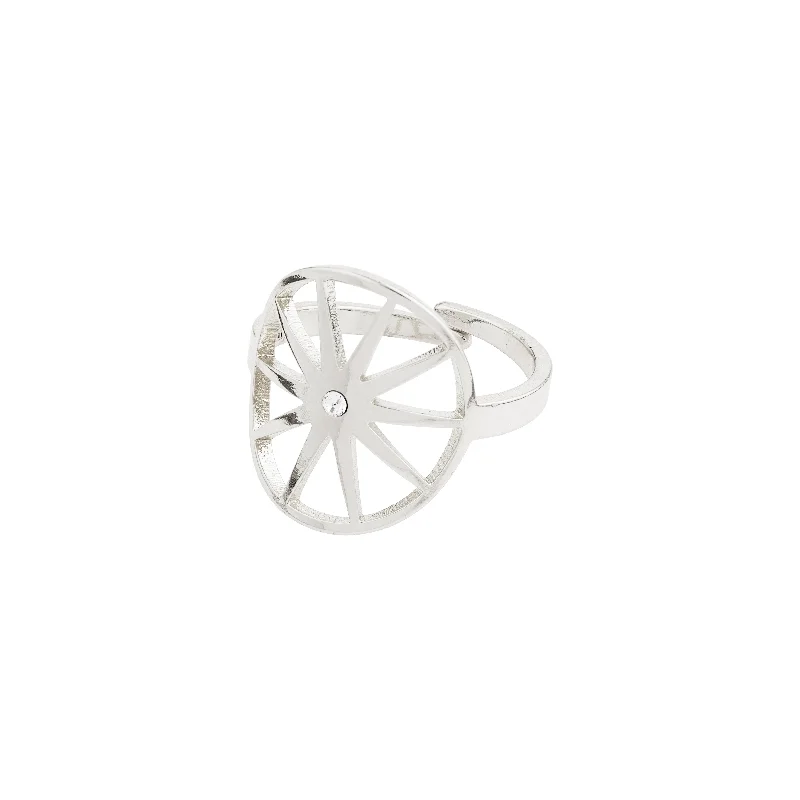 Modern rings with clean cuts for chic flair -KAYLEE ring silver-plated