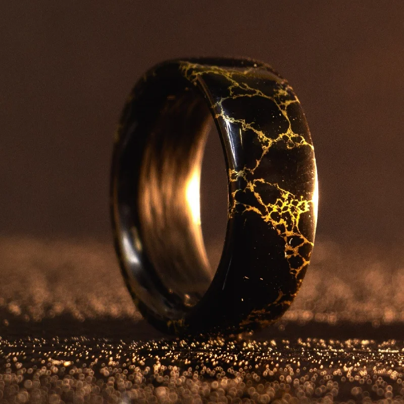 Rings featuring garnet for deep red allure -Carbon Heretic | Trustone and Carbon Fiber Ring