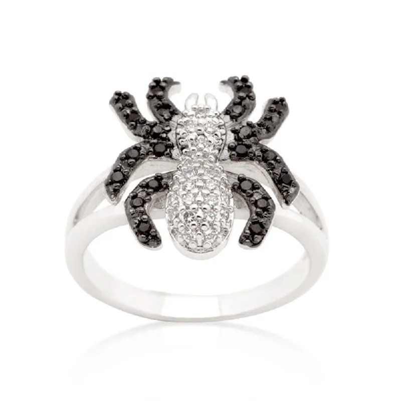 Rings perfect for romance with sweet stones -Cubic Zirconia Spider Fashion Ring