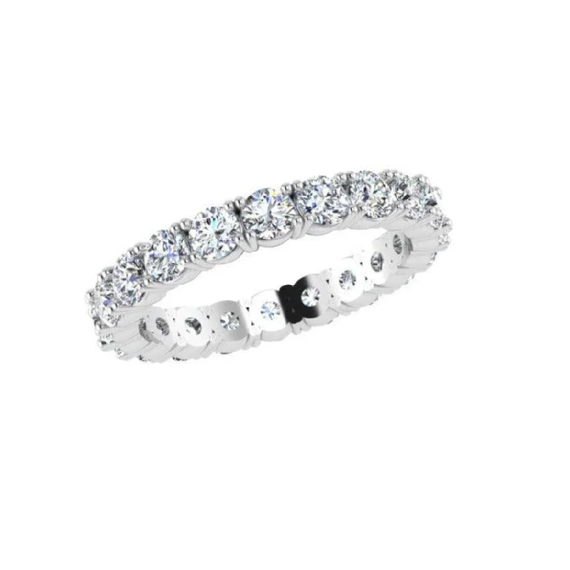 Engraved Diamond Rings for Special Message-Diamond Full Eternity Ring