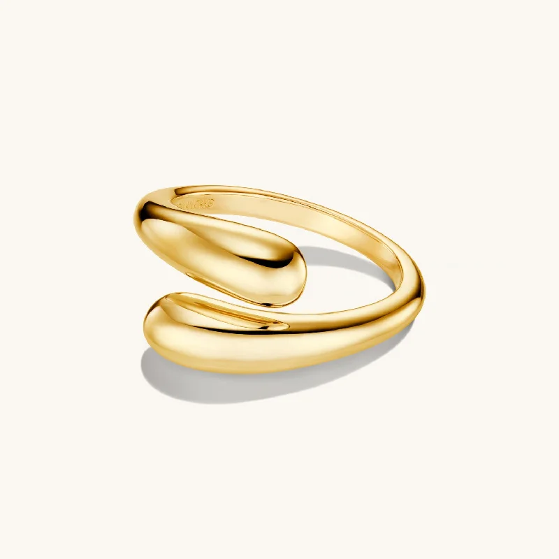 Eye-catching rings with unique shapes for flair -Dome Ring Gold