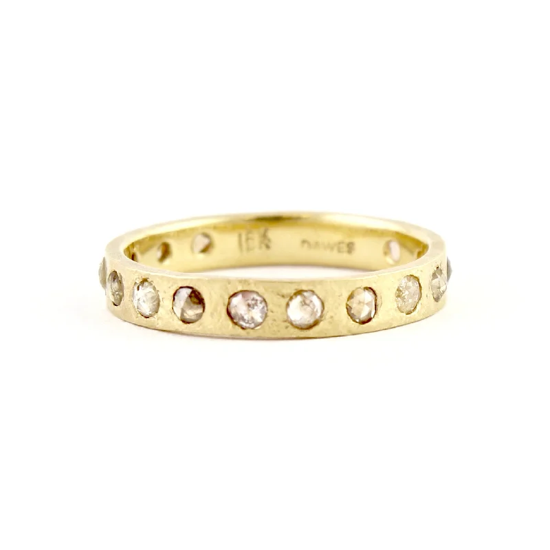 Diamond Rings for Writers' Appeal-Hewn Eternity Opaque Diamond Band by Dawes Design