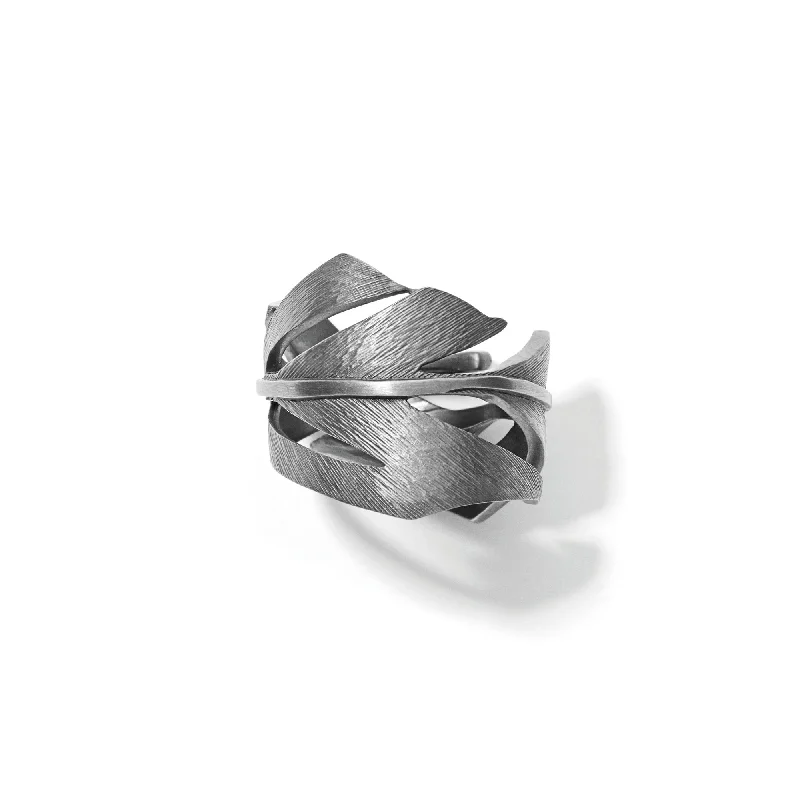 Slim rings for stackable finger style fun -Miss Roy Ring Grey