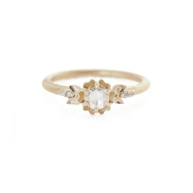 Diamond Rings for Birthday Gift-Buttercup Kaye Cherie Diamond and 18 KT Yellow Gold Ring By Megan Thorne