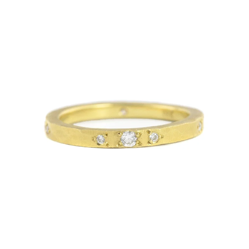 Diamond Rings for Musicians' Taste-Etruscan Diamond Plain Band by Dawes Design