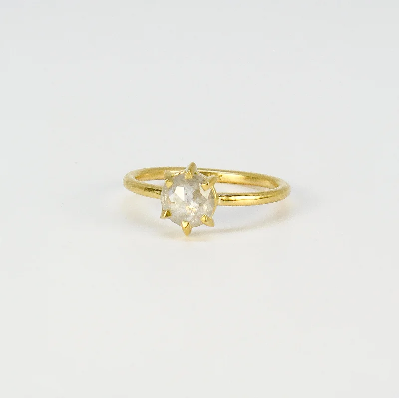 Diamond Rings for Anniversary Celebration-NEW! One of a Kind Hera Icy Grey Diamond Ring by Sarah Swell