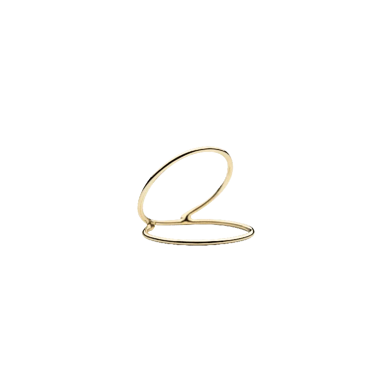 Handcrafted rings perfect for artisanal finger elegance -Mini Viper Gold Ring Gold