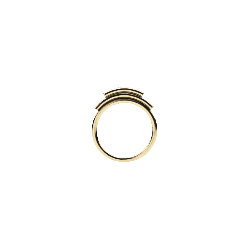 Rings featuring adjustable bands for perfect fit -Cryx Gold Ring Gold Plated