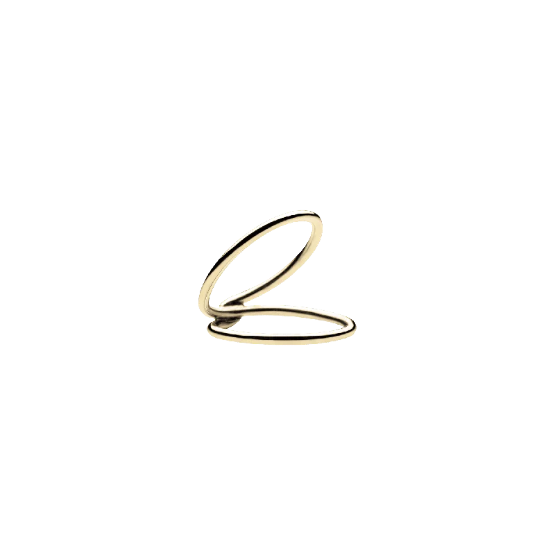 Custom rings designed with your favorite gemstones -Mini Viper Ring Gold Plated