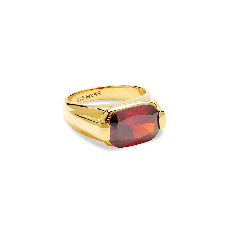 Chakra rings with stones for energy balance -THE FREDDY RUBY RING (ALEXANDER ROTH X THE M JEWELERS)