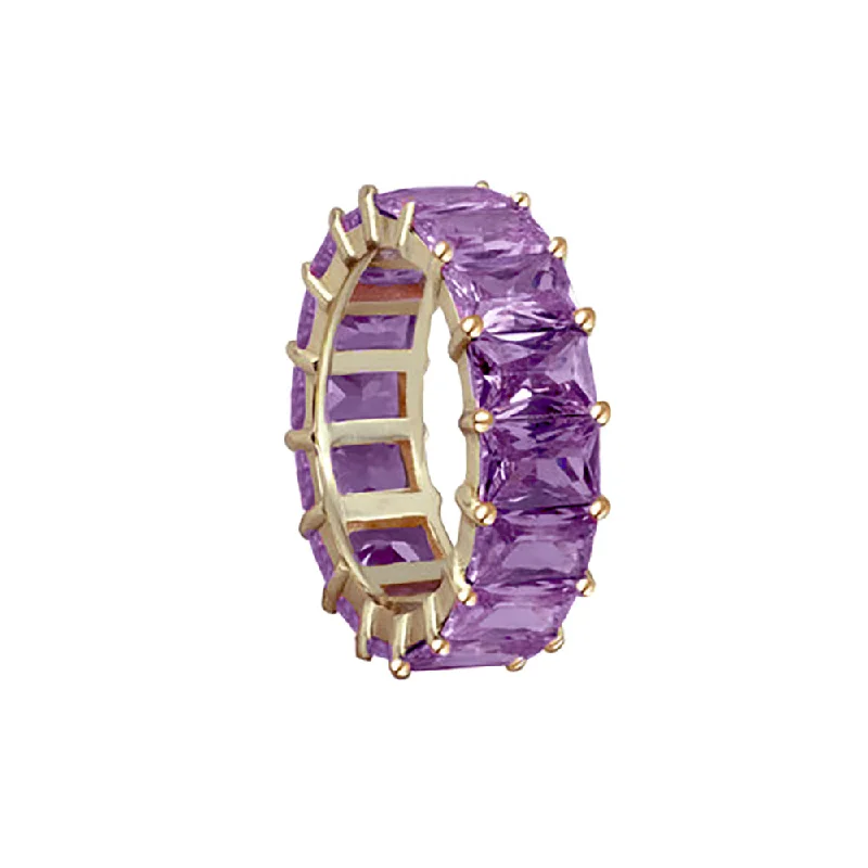 Rings with fine bands for light wear -THE PURPLE COLORED BAND