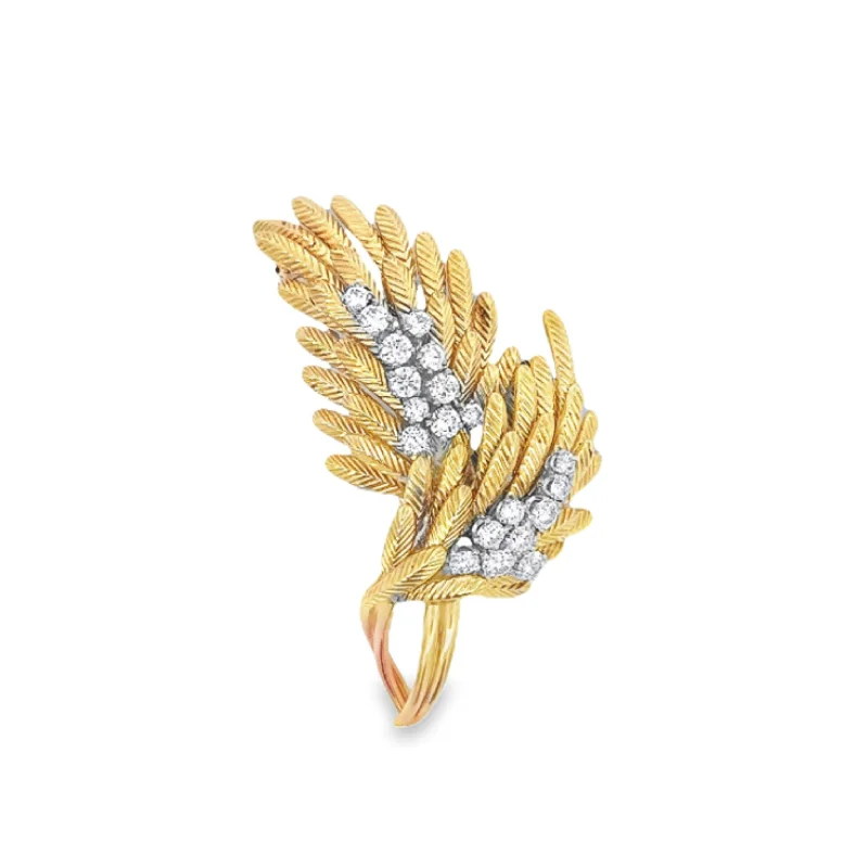 Quirky brooches and pins with offbeat stone style -CARTIER DIAMOND PIN